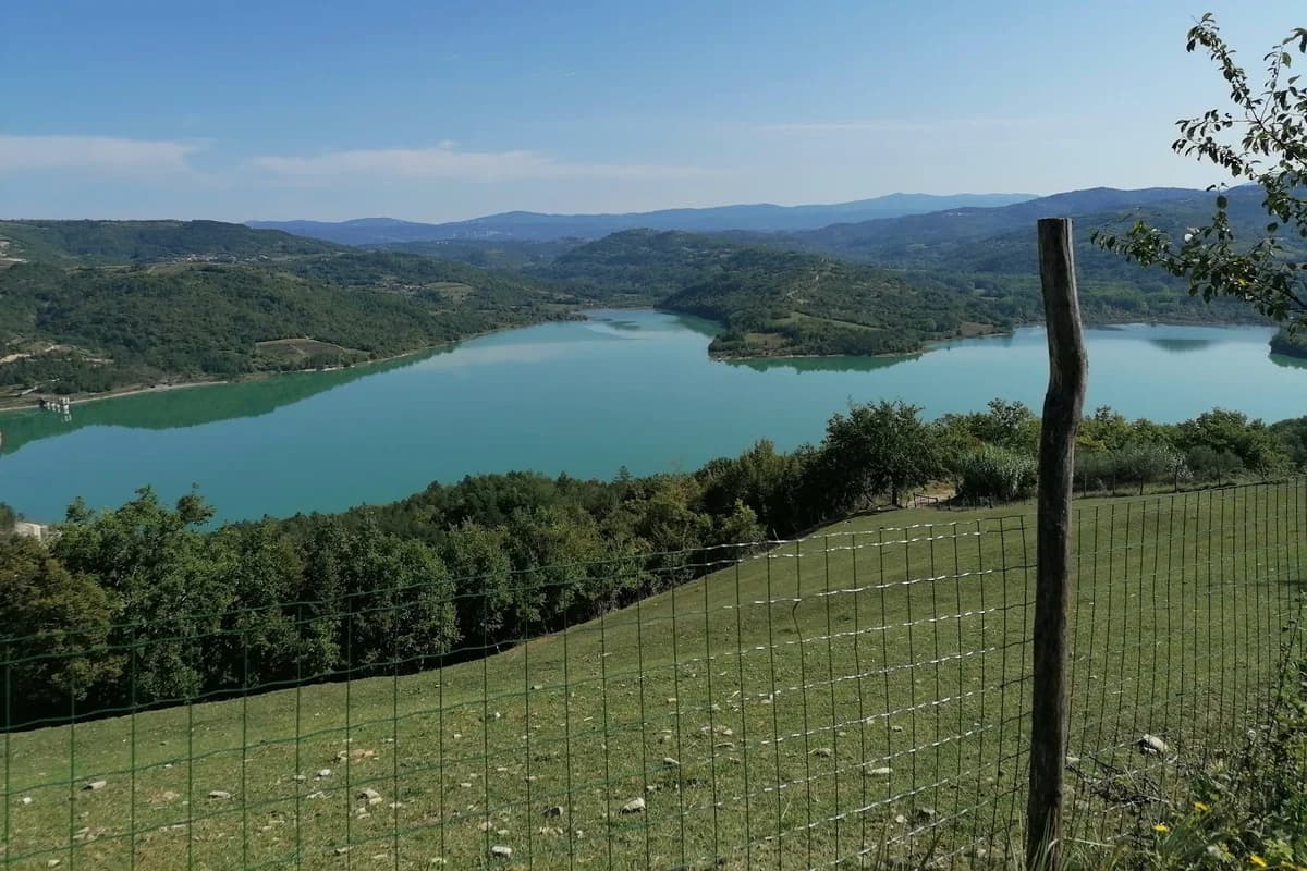 Pogled prema jezeru Butoniga